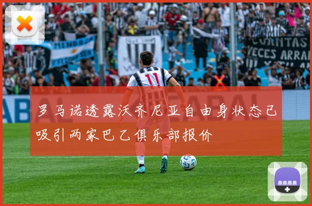 罗马诺透露沃齐尼亚自由身状态已吸引两家巴乙俱乐部报价